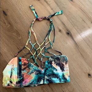 San Lorenzo reversible bikini top criss cross